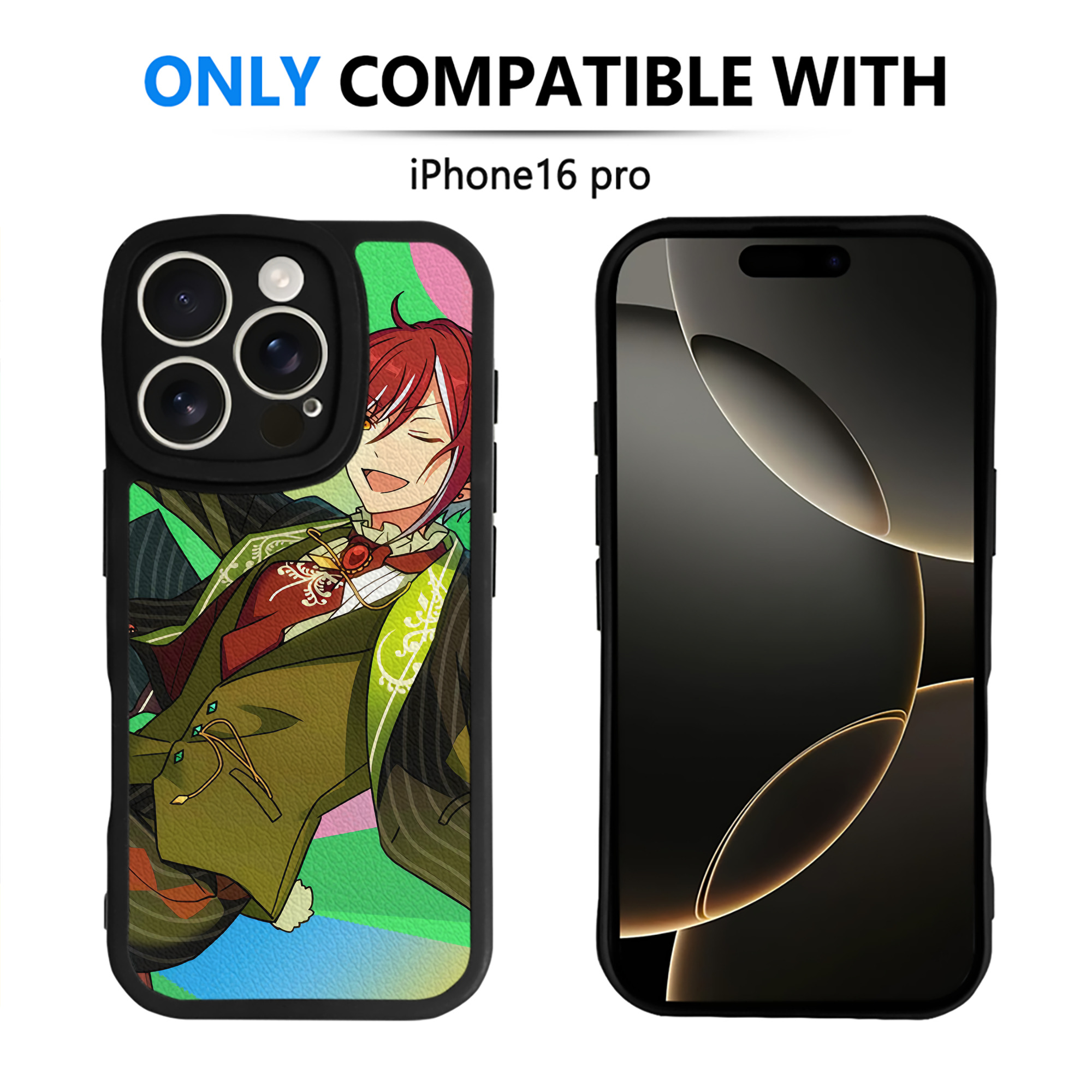 （画像用） あんさんぶるスターズ! Ensemble Stars 【iPhone 16シリーズ対応】シリコンスマホケース（レザー調） 材質：シリコン
